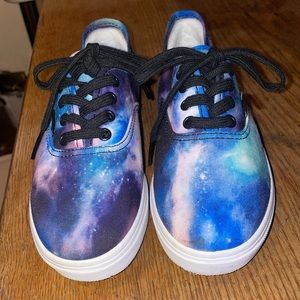 Vans authentic galaxy space skateboarding sneakers (NEW)